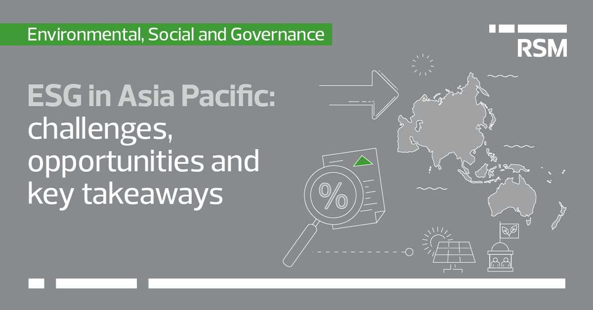 Investing In The Future: Supporting The ESG Mission In Asia Pacific ...